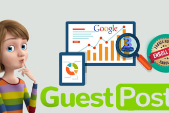 write and publish guest post backlinks to increase  visitor