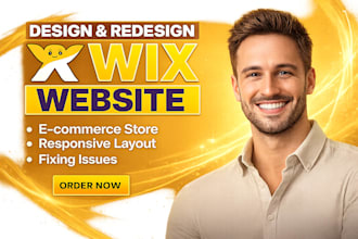 do wix website design, redesign business wix website, website development