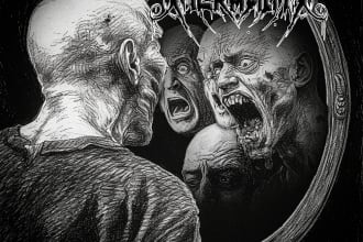 make cover art for your black,doom,dsbm metal band