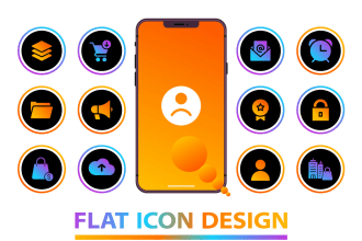 design custom modern vector graphic icons