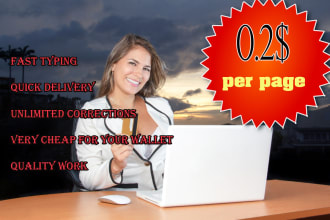do english typing job, 20 pages in two days, your typist