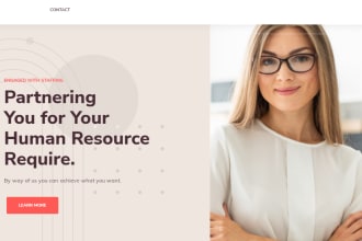design a recruitment, agency website, job board, staffing website