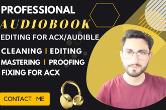 edit, mix and master your audio book for acx audible standards