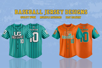 design baseball jersey or uniform for sublimation