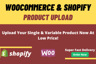upload 400 woocommerce or shopify product as per requirement