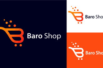design modern logo for website, amazon, shopify, ebay online ecommerce store