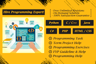 do PHP, HTML, css, python, c, cpp projects and task