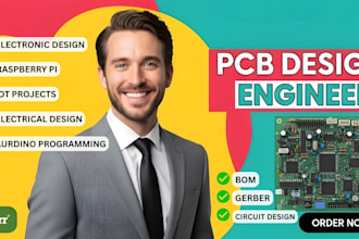 design pcb circuit pcb layout gerber bom  in altium eagle easyeda kicad esp32