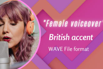 provide you british english female ai voiceover