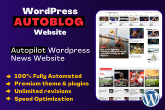 create autopilot wordpress news website, autoblog