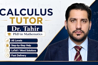 provide expert calculus tutoring for any level