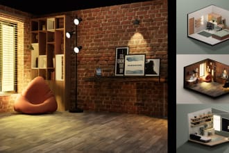 design interior and exterior with realistic renders for architectural projects