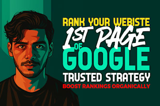 rank your website google first page using trusted SEO backlinks strategy