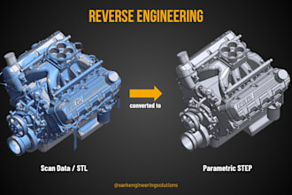 convert 3d scan stl file to parametric cad step model