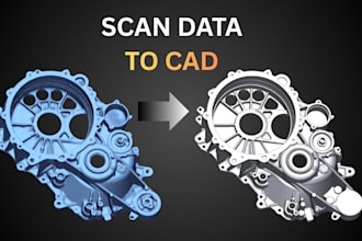reverse engineer 3d scan stl to parametric cad model