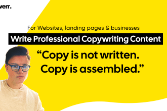 be your impeccable SEO website content writer or copywriter