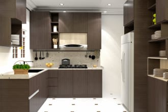 do a smart 3d kitchen design