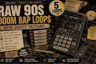 make raw 90s boom bap loops with dusty texture