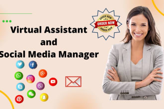 be your creative virtual assistant personal assistant social media manager