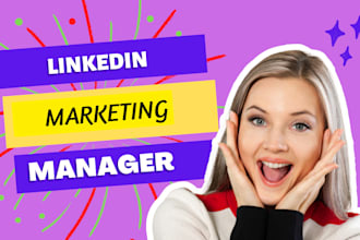 be your linkedin account or page manager