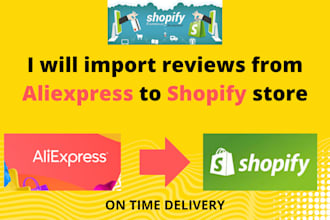 import reviews from aliexpress to shopify store