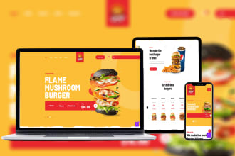 create restaurant website food and delivery website