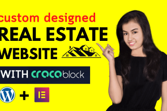 build custom real estate website in wordpress crocoblock