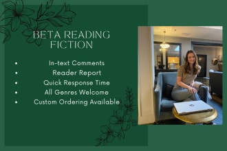 beta read your romance or erotica novel