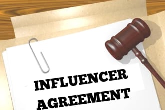 draft influencer contract agreement
