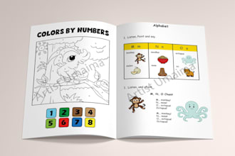 create activity books, coloring pages, and kids worksheets for KDP