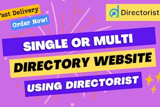 build single or multi directory website using directorist
