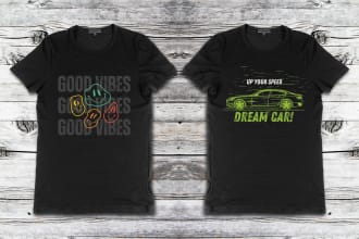 do custom design, illustration and mock up for your tshirt
