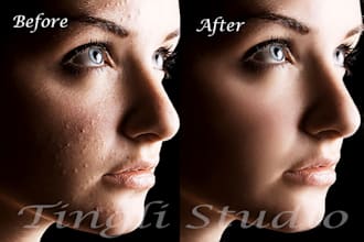retouch any 3 photos or images