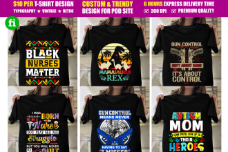 do custom graphic t shirt design for pod business