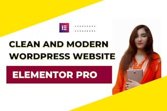 build a website using elementor pro