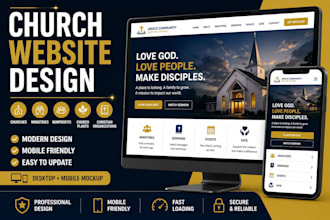 design a modern church wordpress website