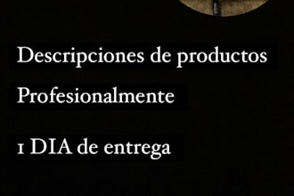 for 10 ill be your product description writer