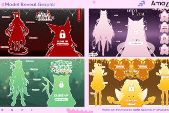 make a custom vtuber model reveal graphic