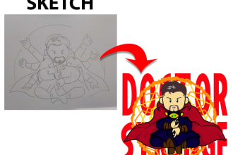 draw your sketch into editable vector image