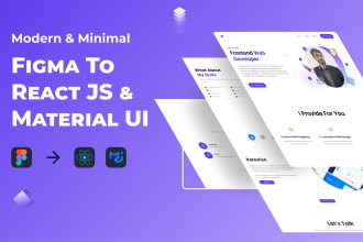 convert figma to react js using material UI and tailwind CSS