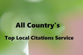 do top local SEO citations for any country