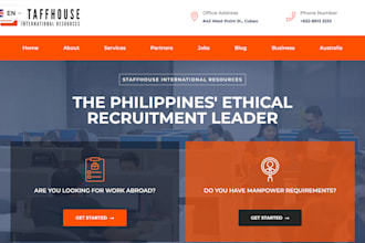 build a job board website, recruitment website, agency, job board website