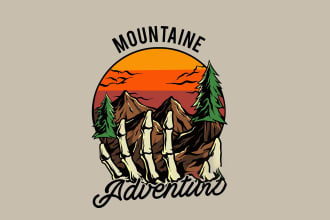 create unique retro vintage badge t shirt design  merchandise