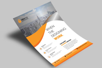 design creative business flyer restaurant flyer etc