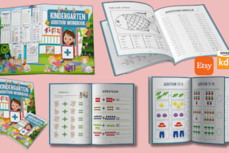 create alphabet, handwriting, tracing, coloring, activity book for KDP