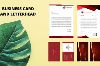 design business card and letterhead