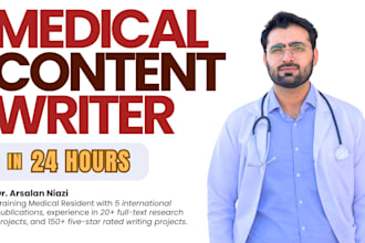 write medical, health, and nutrition articles
