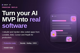 refactor and secure your vibe coded lovable bolt app for production at scale