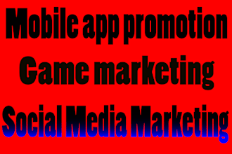 app promotion app marketing for android iso app or game