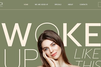 design your wix, duda, shopify, wp website with free SEO